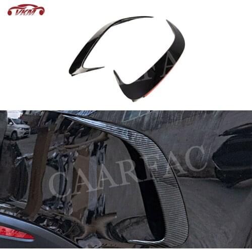 Carbon fiber/ABS Rear Bumper Flaps Apron Decoration For Mercedes Benz GLE Class W167 GLE350 GLE450 GLE53 AMG Sport SUV 2020