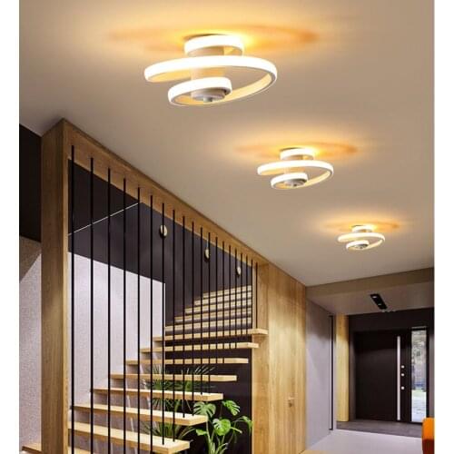 Modern LED to absorb dome light, used in the living room, bedroom, corridor and balcony lamp, the small black and white dome lig