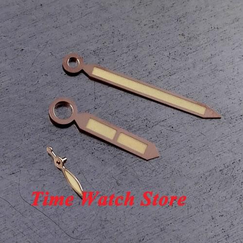 Golden orange color luminous watch hand fit for 6497 6498 ST36 serial hand winding movement H27