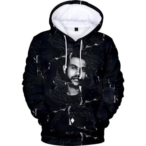 Loose Nieuwe collectie 3D Gedrukt de weeknd Hoodies Mannen/Vrouwen sweatshirt Hiphop de weeknd sweatshir Hoodie Hoge Long Sleeve