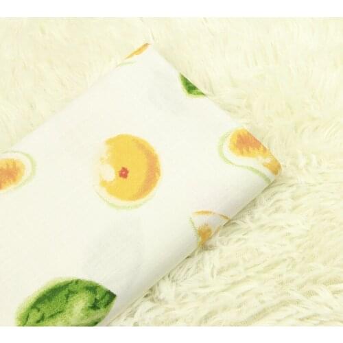 Tabby fabric Soft artificial cotton tissu Fruit printing fabrics one-piece clothes patchwork fabric