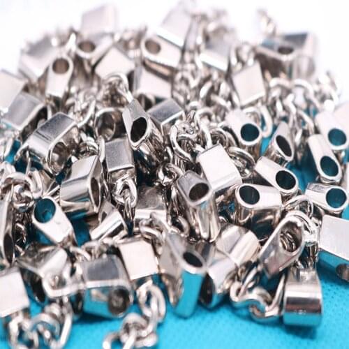 Universal key chain buckle short ring with chain keychain men and women keychain diy accessories 100 pieces, key chain