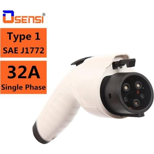 32A EV Charger Type 1 Plug Stecker Adapter EVSE SAE J1772 Convertor Female Electric Vehicle Car Charging Station