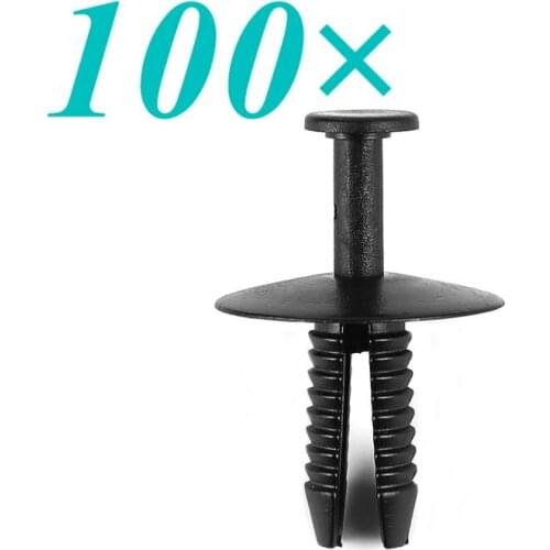 100pcs Plastic Bumper Clips Durable Push Fit Plastic Rivet Pin Clip For BMW 3/5/7 Series E46 E39 E90 E60 E36 F30 Car Accessories