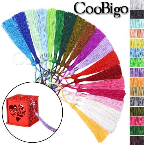 100pcs Mixed Silk Tassel Fringe Brush Sewing Accessories Tassel Fringe Trim Tassel Pendant For Curtains Jewelry DIY Home Decor