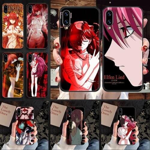 Elfen Lied Lucy Anime Phone case For Huawei Honor 6 7 8 9 10 10i 20 A C X Lite Pro Play black luxury funda soft back painting