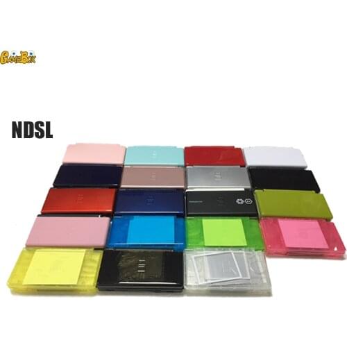 Multiple Colour Game Case Shell for Nintend DS Lite Replacement Case Screen Lens Clear Crystal Full Housing Case Cover for N DSL