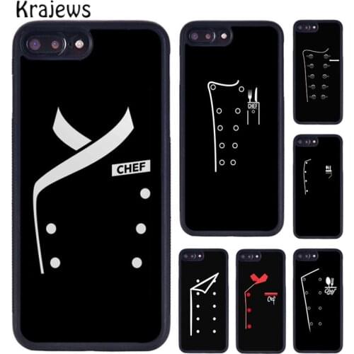 Krajews Chefs Uniform Jacket Chef Dad Phone Case For iPhone 5 SE 6s 7 8 plus X XR XS 11 12 pro max Samsung S8 S9 S10 plus