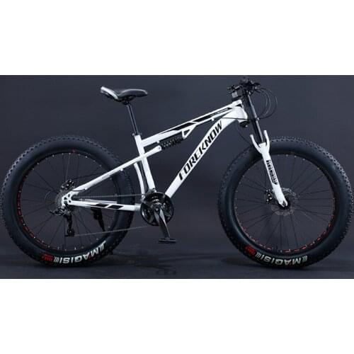 Mountain All-Terrain Bicycle Snow Beach 4.0 Super Wide Large Tire Integrated Wheel Male And Female Students Adult Geared