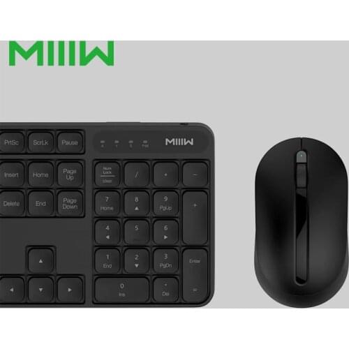 MIIIW 2.4GHz Wireless Office Keyboard Mouse Set 104 Keys For Xiaomi Laptop Windows PC Mac Compatible Portable USB Keyboard&Mouse