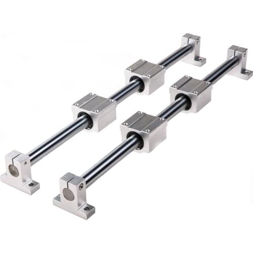 1 Pair Optical Axis Guide Heavy Slide Linear Bearing Precision Track Table Saw Linear Guide Slide Carpenter Woodworking Tools