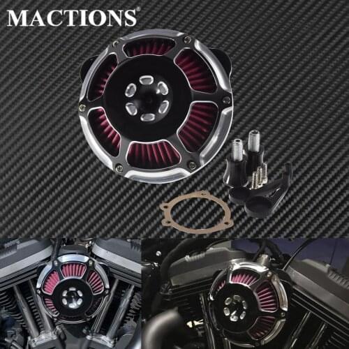 Motorcycle CNC Air Filter Cleaner Alumimum For Harley Touring Road King Street Glide FLHT Dyna Softail Sportster XL Fat Boy