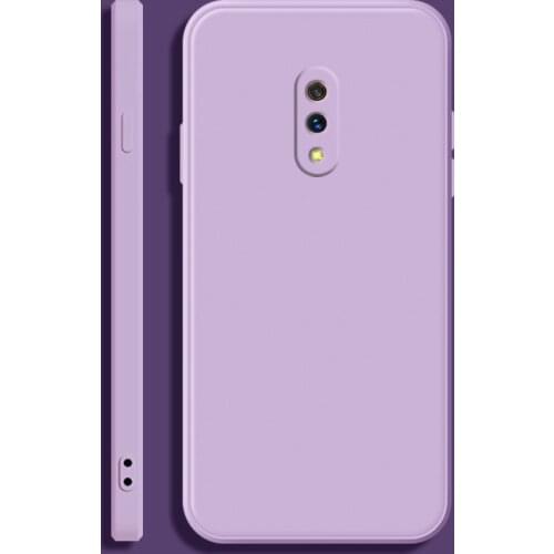 For OPPO Realme X Soft TPU Silicone Protective Square Phone Casing Simple Purea Colors Back Cover Fundas