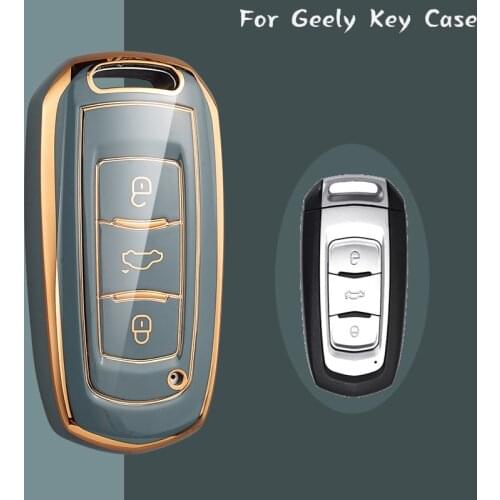 New Tpu Car Key Case Key Cover for Geely Atlas SUV Boyue Borui Coolray Emgrand NL3 EX7 X7 EC7 GX7 EC715 RV EC718 GT GE SC6 GC9