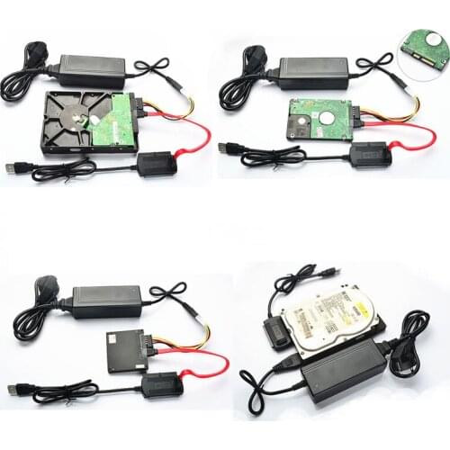 USB 2.0 to IDE/SATA 2.5" 3.5" Hard Drive Disk HDD Converter Adapter Cable New high quality