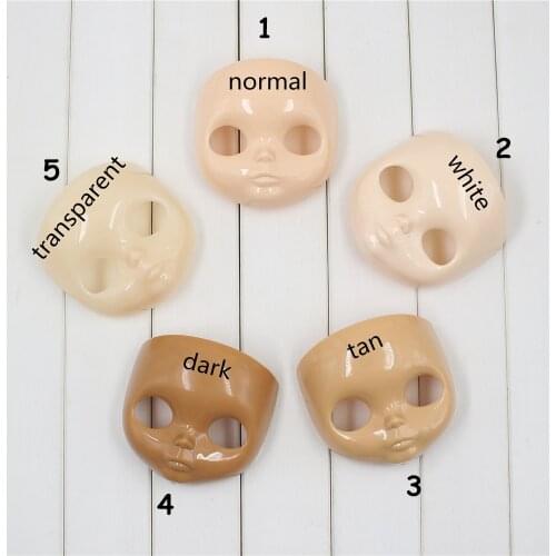 [Packing Sale] For 1/6 Factory Blyth Doll Face Plate with Backplate Makeup Face and Screws Different Type Suitable for DIY