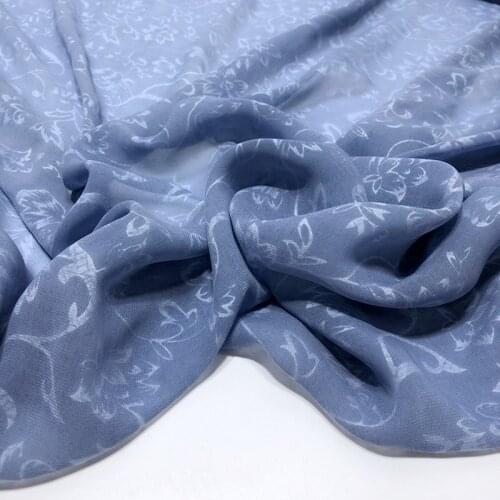 Chiffon Scarf Hijab Silky Fabric Summer Fabric Light Soft DIY Wedding Dress Fabric 1 Yard