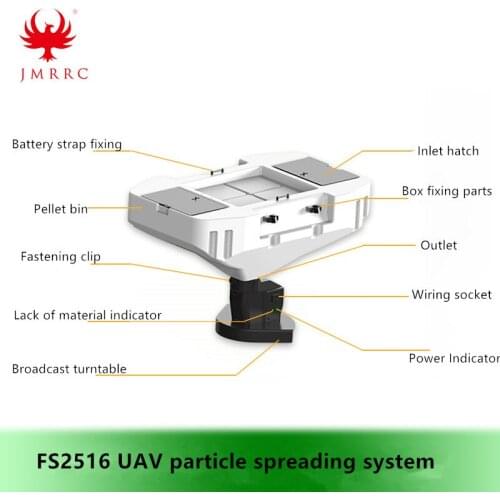 FS2516 agricultural drone seed pellet fertilizer planter plant protection machine 21kg sowing system feed feeding