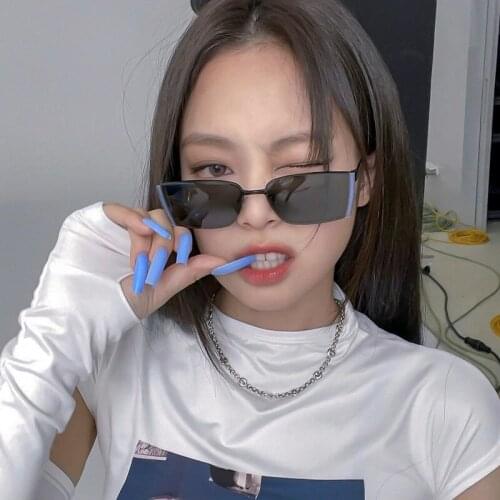 2021 Vintage Small Square Sunglasses Women Luxury Brand Designer Retro Punk Fashion Sun Glasses Men Shades Eyewear Female UV400