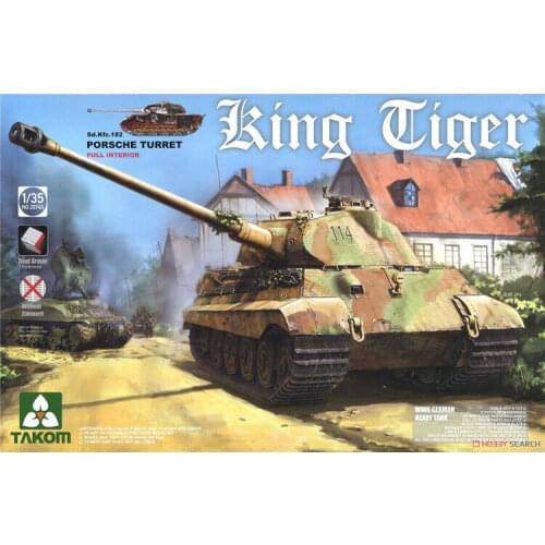 Takom 2074S 1/35 Germany Army Heavy Tank Sd.Kfz.183 King Tiger Full Interior Model Kit