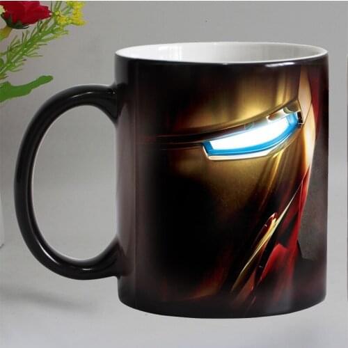 Free shipping new design Heat sensitive Coffee mug cup Ceramic Magic Color changing Tea Cups suprise gift