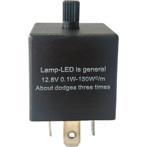 Universal 12V 3pins Car Motorcycle LED Flasher Relay Electronic Adjustable Freauency LED Turn Signal Light Blinker Flasher Relay