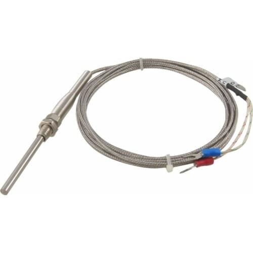 Free shipping 10pc M8 probe 5mm Thread K Type Thermocouple Temperature Measurement Sensor Shielding Cable 2M type k thermocouple