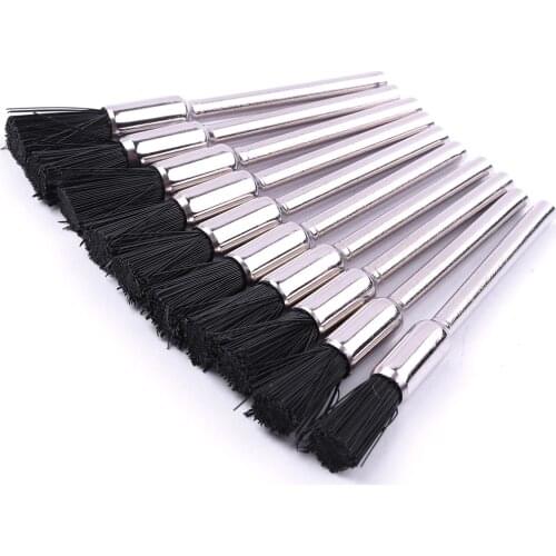 10X Nylon Wire Wheel Brush Buff Buffing Rotary Polishing Drill Bit For Dremel