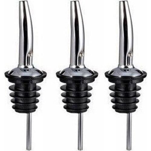 3pcs/lot Stainless Steel Wine Stopper Bar Supplies Barware Oil Bottle Spout Wine Aerator Pourer
