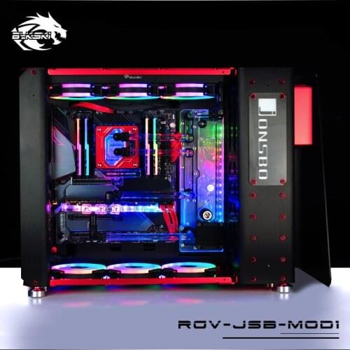 BYKSKI Acrylic Board Water Channel Solution kit use for JONSBO MOD1 case / Kit for CPU and GPU Block / Instead reservoir