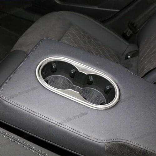 Lsrtw2017 Car Rear Row Armrest Water Cup Slot Frame Trim Decoration for Audi A3 8y 2021 2022 Accessories Auto Styling Parts