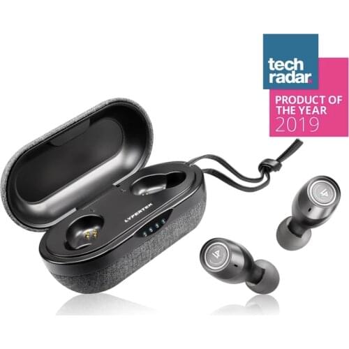 LYPERTEK TEVI - True Wireless Earbuds, Bluetooth 5.0 Stereo Hi-Fi Sound, IPX7 Waterproof, Upto 70 Hours Playtime