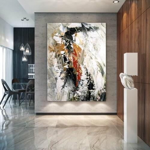 Large Abstract Painting Modern Abstract Painting Painting For Home Bathroom Wall Art Modern Abstract Acrylic Textured Art