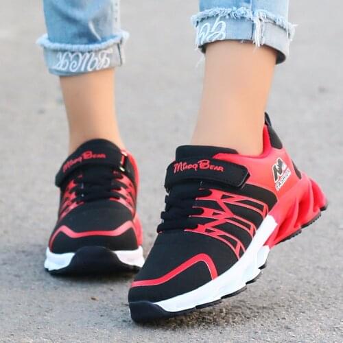 Kids Sneakers Boys Casual Shoes Girls Running Shoes Breathable Anti Slip Childrens Tenis Shoes Black Kids Unisex Sports Shoes