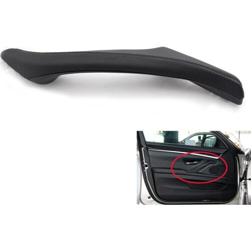 For BMW F10 F11 F18 5-Series 528i 535i 550i Interior Door Handle Rear Front Passenger Left Side Black PU Leather 51 41 7 225 851