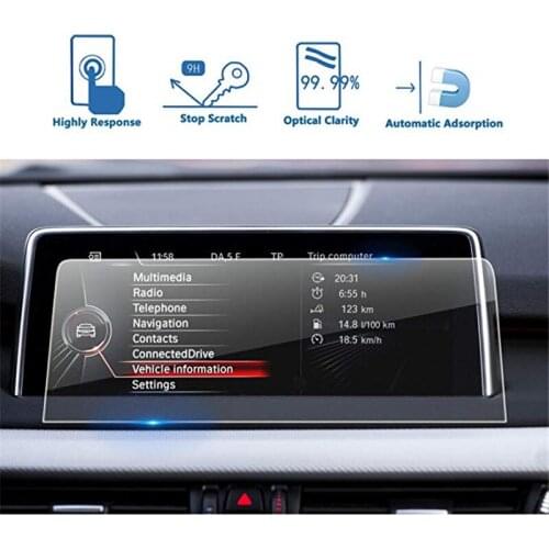 For BMW X5 / X6 2014-2018 F15 F16 Screen Car Navigation Screen Protector Tempered Glass Touch Screen Protector