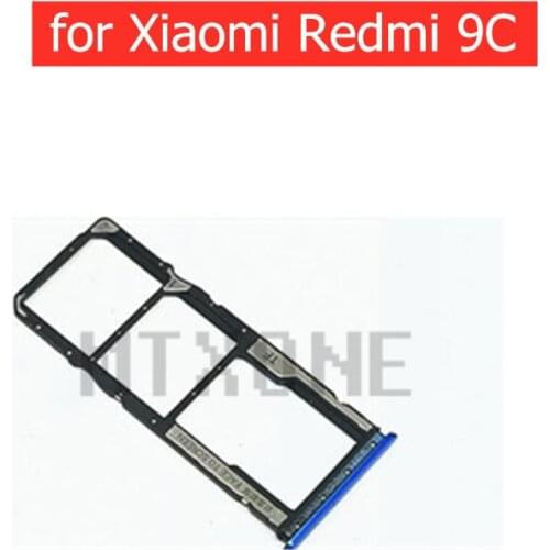 For Xiaomi Redmi 9C Card Tray Holder SIM Micro SD Card Slot Adapter Holder Repair Spare Parts