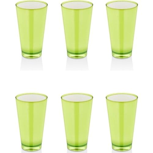 EWs Acrylic Green Soft Drink Coasters 3 Cup + 3 Cup