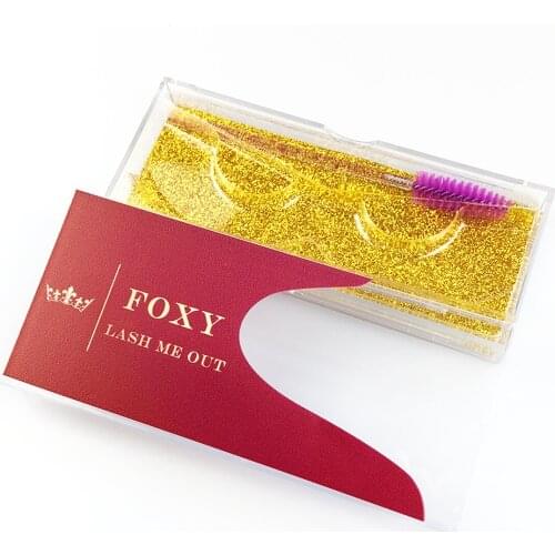 FOXYFOX Wholesale 20/50pcs Eyelashes Box Package With Faux Cils Lash Boxes Packaging Bulk With Custom Logo Private Label