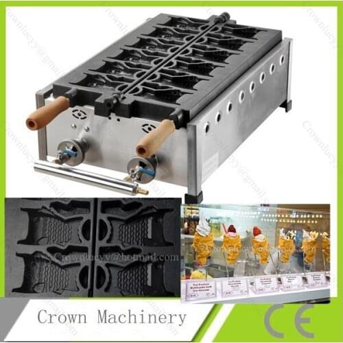 Gas ice cream fish waffle machine, ice cream yaki equipment