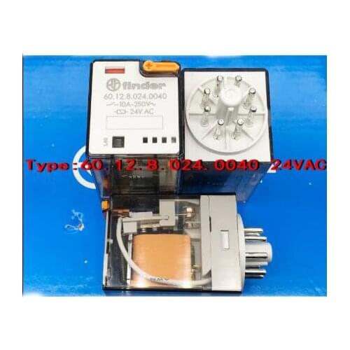 HOT NEW 24V relay 60.12.8.024.0040-24VAC 60.12.8.024.0040 60 12 8 024 0040 601280240040 24VAC AC24V 24V 10A 250VAC 8PIN