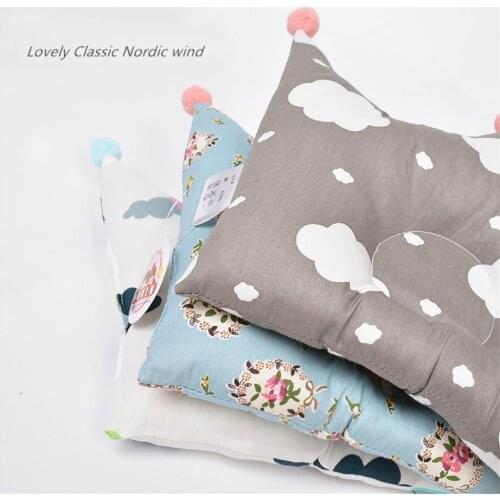 Cotton Baby Shaping Pillow Crown Infant Pillow Prevent Flat Head Crown Pillow Positioner Anti-roll Cushion Flat Head Protection