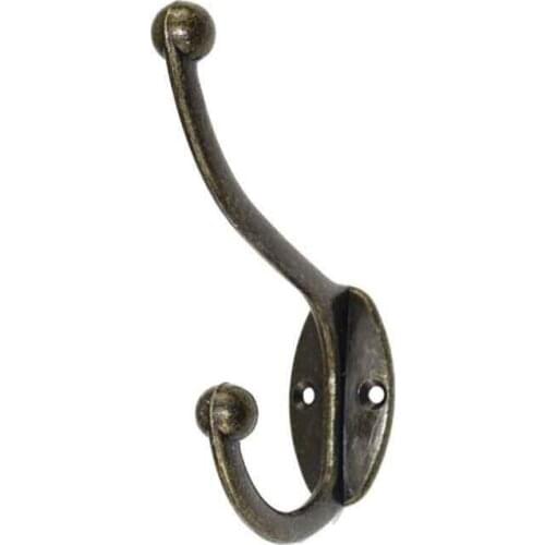 Cloth Hook Hangers Vintage Bronze Wall Hook Rustic Key Coat Bag Hat Hanger Rustic Robe Hooks Wall Hanging Hooks SN3341