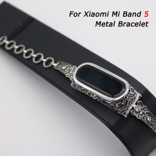 For Mi Band 5 Strap Metal Women Bracelet for Xiaomi Mi Band 4 Wristband Wrist Strap for Mi Band 3 4 5 NFC Correa Global Version