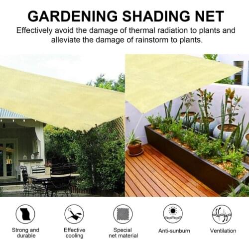 Awnings Sun Shelter Sunshade Protection Shade Sail Awning Camping Shade Cloth Large For Outdoor Canopy Garden Patio Dropship
