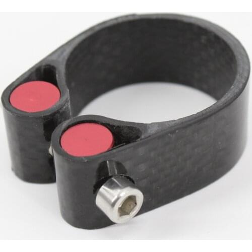 Newest Mountain Road bike 3K full carbon fibre bicycle seatpost clamp carbon seat clamp MTB lightest parts 31.8/34.9mm Free ship