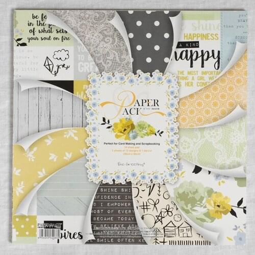 New 12" Hand painting fresh floral Greetings Graffiti background paper pads patterns Craft Scrapbooking Card Making Paper Pack