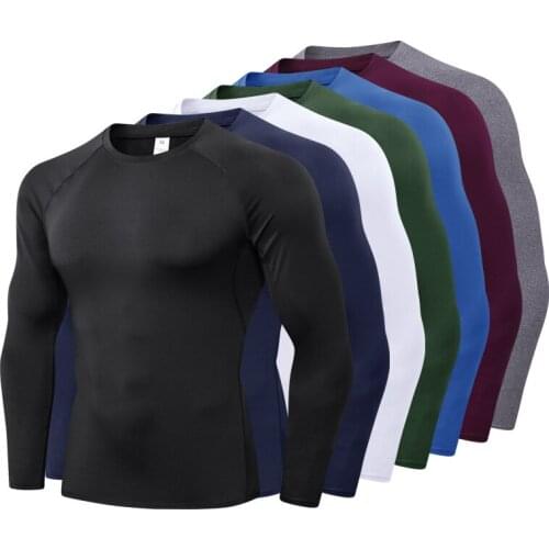 2020 New Quick Dry Gym Running Bodybuilding t-Shirts Sport Workout Fitness Top Tee Training Compression t-Shirts Clothing