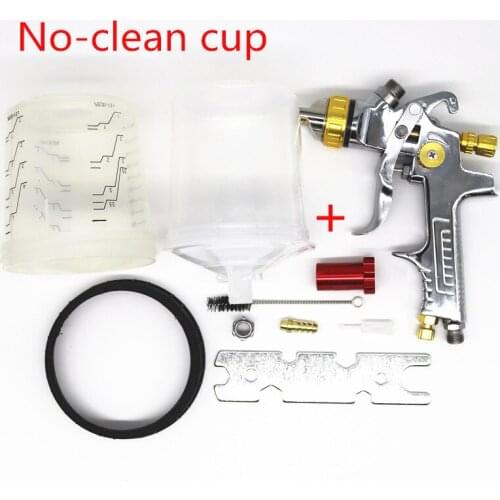No-Clean Cup 2020 Spray Gun 1.3/1.4/1.7mm Nozzle Professional Spray gun Sprayer Paint Air Mini Spray Gun for Painting Cars
