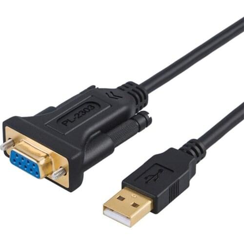 USB to RS232 Serial Adapter with PL2303 Chipset,Gold Plated USB to DB9 Pin Cblae for Cashier Register,Modem, Scanner
